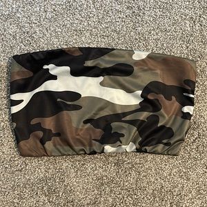 Camo tube top